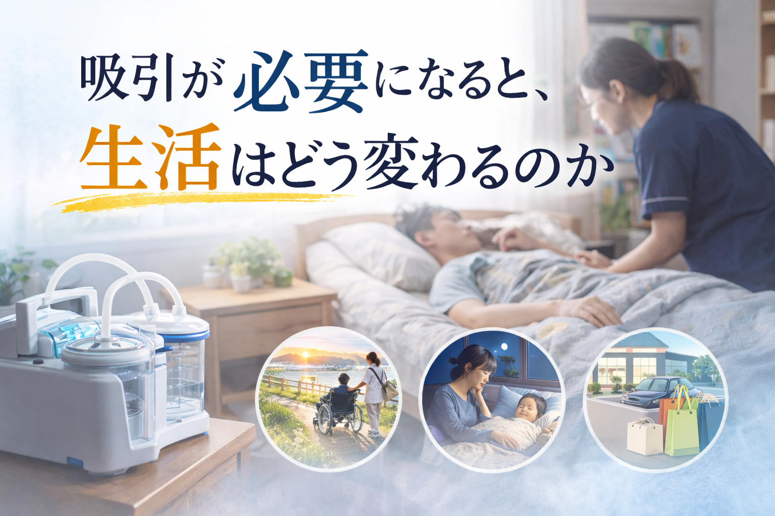 吸引が必要になると、生活はどう変わるのか